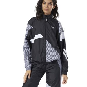 Reebok Classic Vector Track Jacke Damen - Schwarz - DE 869-CPG